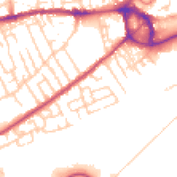 Daytime road noise heatmap for M30 0YS