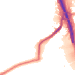 Night-time road noise heatmap for M30 7NE