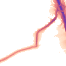 Night-time road noise heatmap for M30 7NG