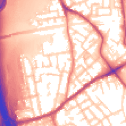 Daytime road noise heatmap for M30 7WB