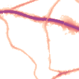 Night-time road noise heatmap for M30 8EP