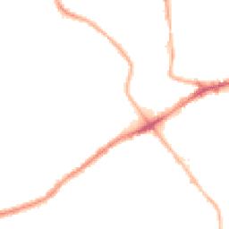 Night-time road noise heatmap for M30 8PU