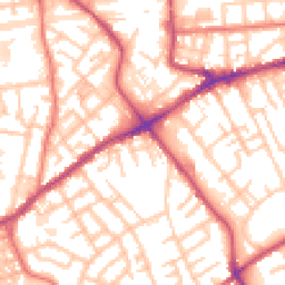 Daytime road noise heatmap for M30 8QF