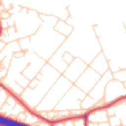 Daytime road noise heatmap for M30 9EG