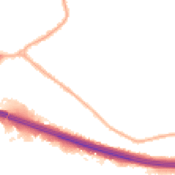 Night-time road noise heatmap for M30 9JA