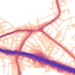 Daytime road noise heatmap for M30 9QA