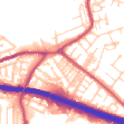 Daytime road noise heatmap for M30 9QF