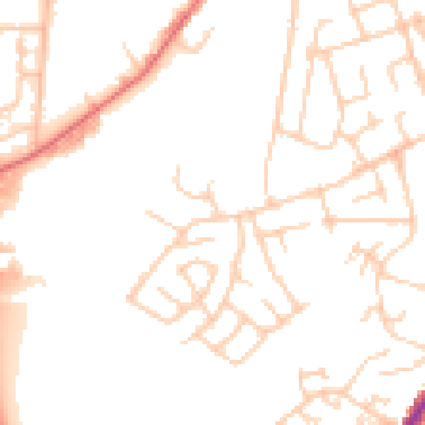 Daytime road noise heatmap for M34 2DL