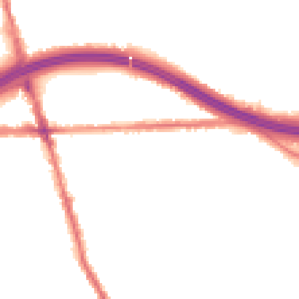 Night-time road noise heatmap for M34 3AZ