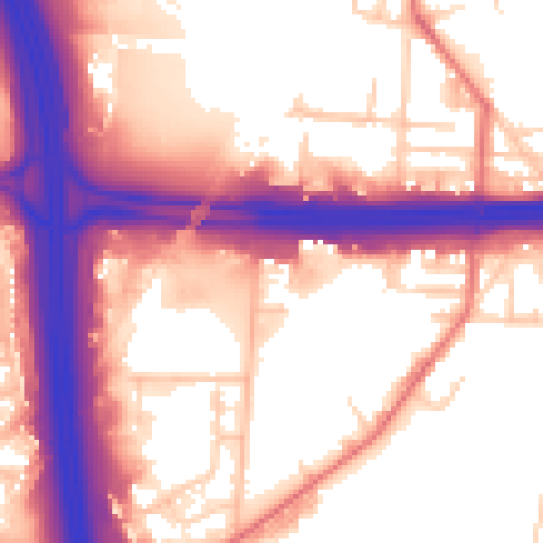 Daytime road noise heatmap for M34 3SF