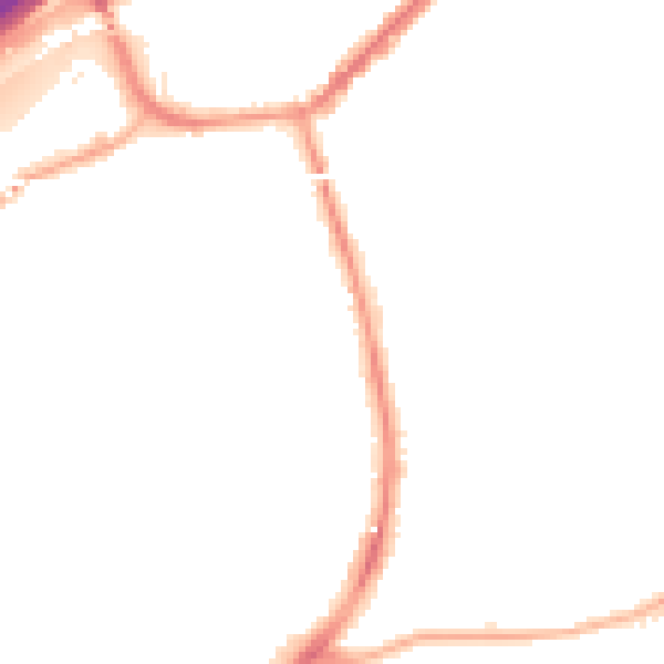 Night-time road noise heatmap for M34 5HA