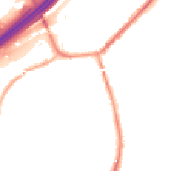 Night-time road noise heatmap for M34 5HZ