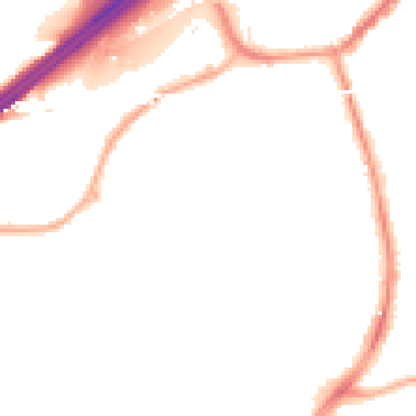 Night-time road noise heatmap for M34 5LJ
