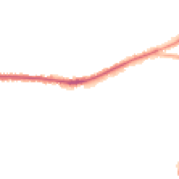 Night-time road noise heatmap for M34 5ND