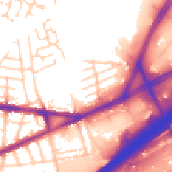 Daytime road noise heatmap for M34 5RF