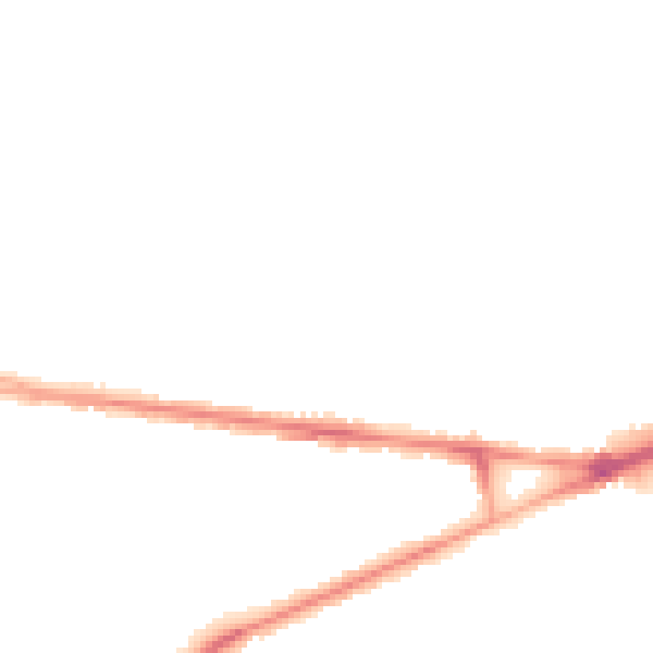 Night-time road noise heatmap for M34 5SY