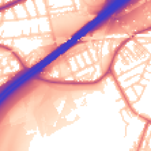 Daytime road noise heatmap for M34 5WD