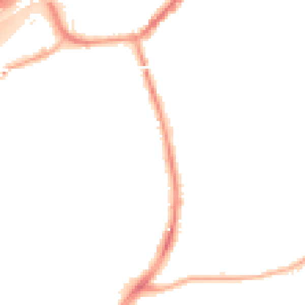 Night-time road noise heatmap for M34 5YG