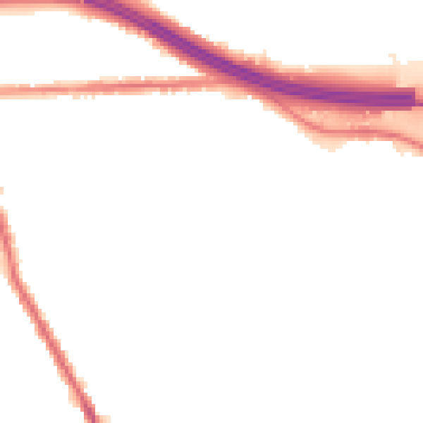 Night-time road noise heatmap for M34 6FA