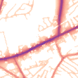 Daytime road noise heatmap for M35 0BG