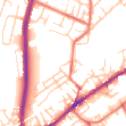 Daytime road noise heatmap for M35 0DH