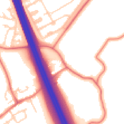 Daytime road noise heatmap for M35 9NJ