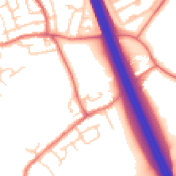 Daytime road noise heatmap for M35 9NT