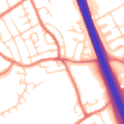 Daytime road noise heatmap for M35 9WB