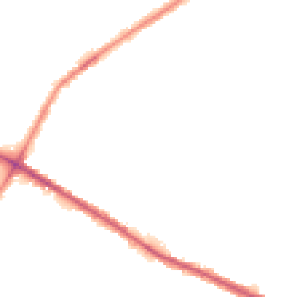 Night-time road noise heatmap for M38 9GW