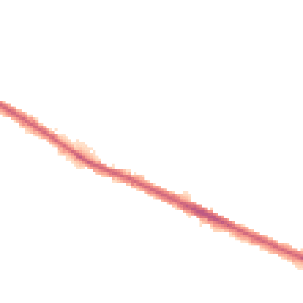 Night-time road noise heatmap for M38 9LT