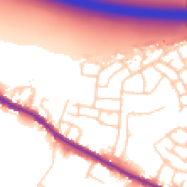 Daytime road noise heatmap for M38 9TH