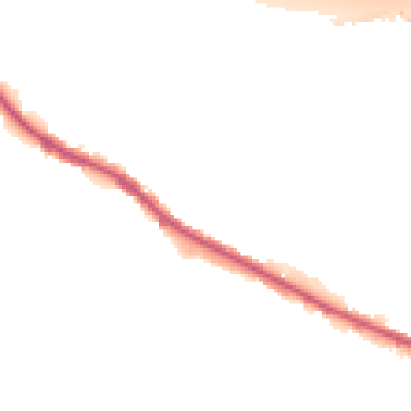 Night-time road noise heatmap for M38 9UZ