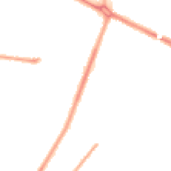 Night-time road noise heatmap for M40 0BT