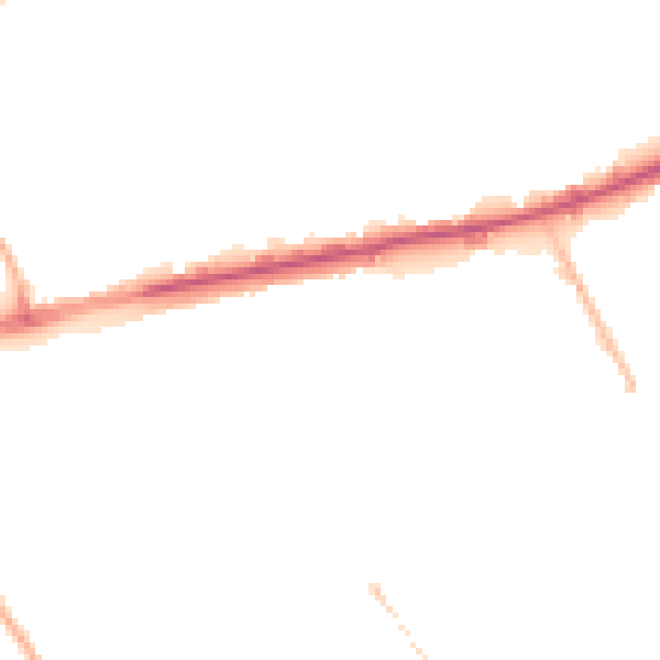 Night-time road noise heatmap for M40 2FP