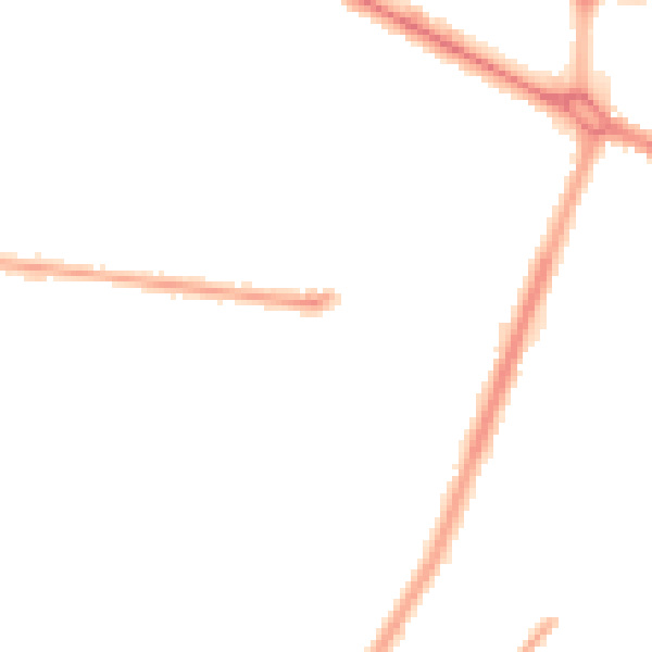 Night-time road noise heatmap for M40 5RQ