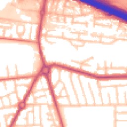 Daytime road noise heatmap for M41 0AF