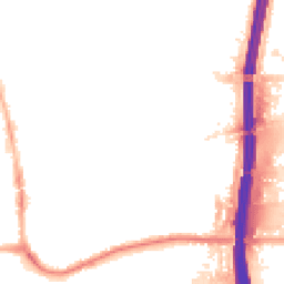 Night-time road noise heatmap for M41 0DJ