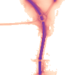 Night-time road noise heatmap for M41 0QF