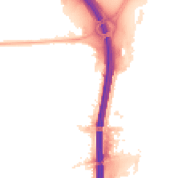 Night-time road noise heatmap for M41 0QL