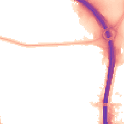 Night-time road noise heatmap for M41 0RZ