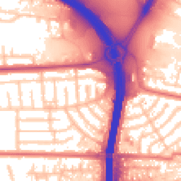 Daytime road noise heatmap for M41 0SN