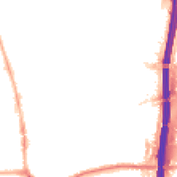 Night-time road noise heatmap for M41 0XF