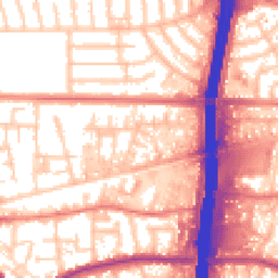 Daytime road noise heatmap for M41 0XJ