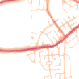 Daytime road noise heatmap for M41 6HN