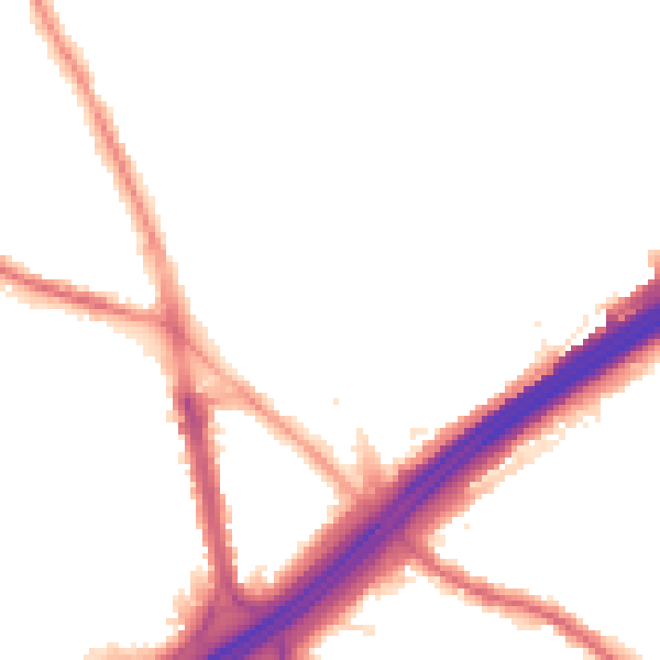 Night-time road noise heatmap for M45 6DJ