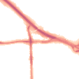 Night-time road noise heatmap for M6 7AF