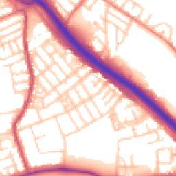 Daytime road noise heatmap for M6 7FG