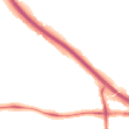 Night-time road noise heatmap for M6 7FL