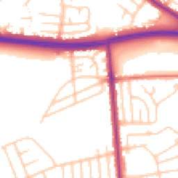 Daytime road noise heatmap for M6 7PP