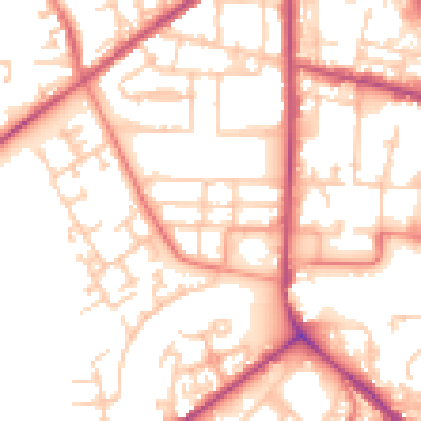 Daytime road noise heatmap for M7 1AR